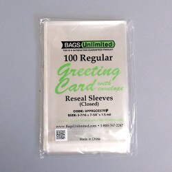 Sleeve for Single A7 Card with Enve